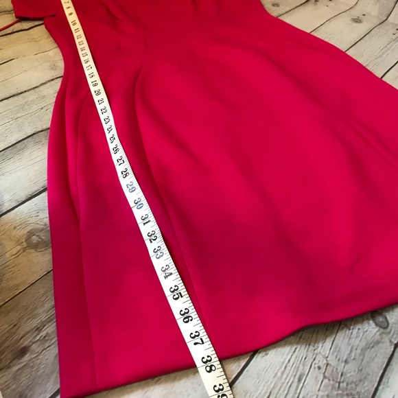 T Tahari hot pink midi dress. Women’s size 10. - Picture 9 of 12